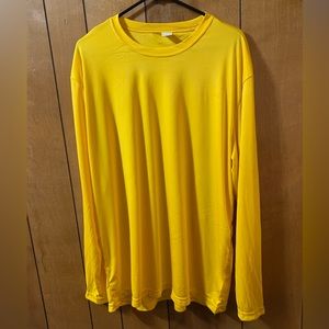 NWOT Sport-Tek Sport Performance Long Sleeve T-Shirt Top in Yellow Size XL